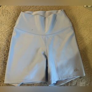 ALO Yoga Sky Blue Biker Shorts